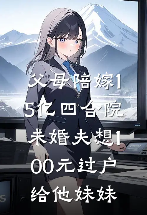 父母陪嫁1.5亿四合院，未婚夫想100元过户给他妹妹
