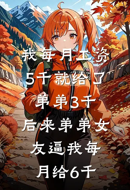 我每月工资5千就给了弟弟3千，后来弟弟女友逼我每月给6千